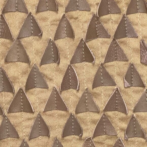 NWT Blank London Anthropologie Handmade Silk Leather Bodycon Dress Sz L $400 - Picture 4 of 7